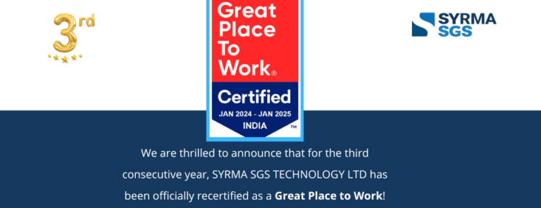 Celebrating Excellence: Syrma SGS Recognized as a Great Place to Work ...